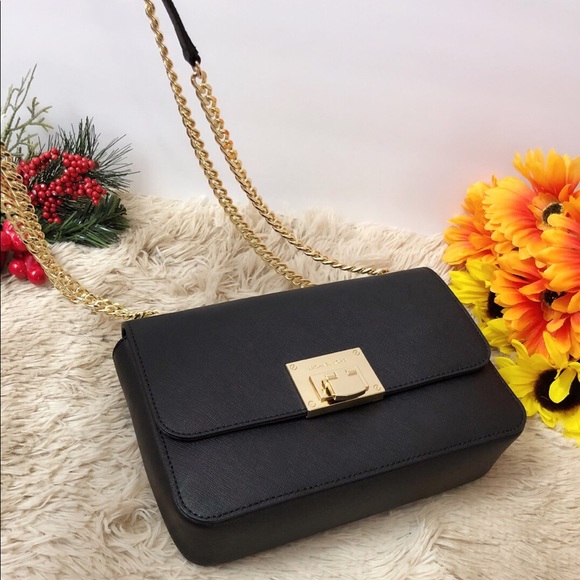 NWT MICHAEL KORS Tina Gold Chain Shoulder bag - Picture 5 of 8